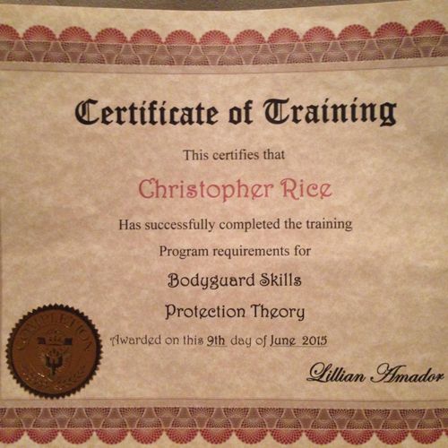 Certificate in Protection Theory and Bodyguard Ski