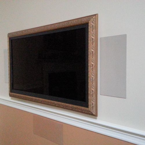 Custom Framed TV w/Surround Sound - Briarcliff Man