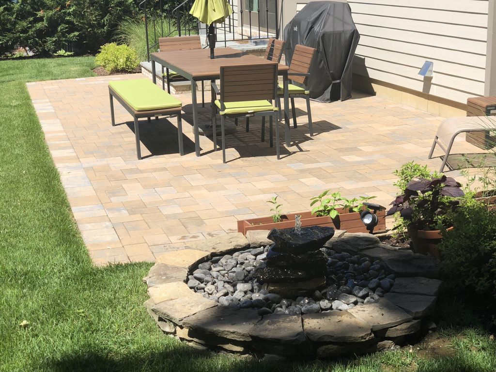 Water Feature and Patio