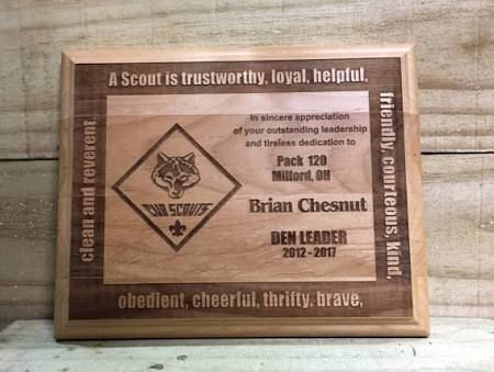 engraved wood plaques