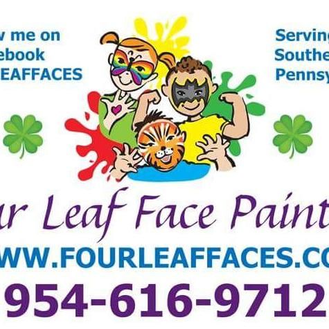 Four Leaf Face Painting