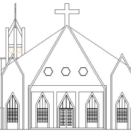 Main Façade "Cristo Rey" Catholic Church