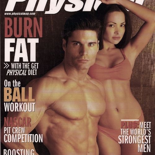 My wife and I on the cover of Physical magazine.