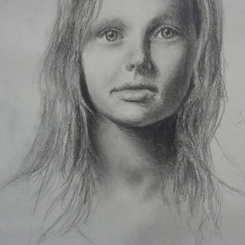 A portrait I drew with charcoal