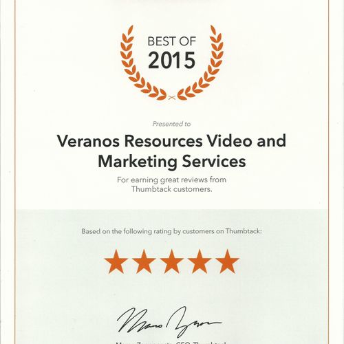I am thankful to have been named #1 video editor o
