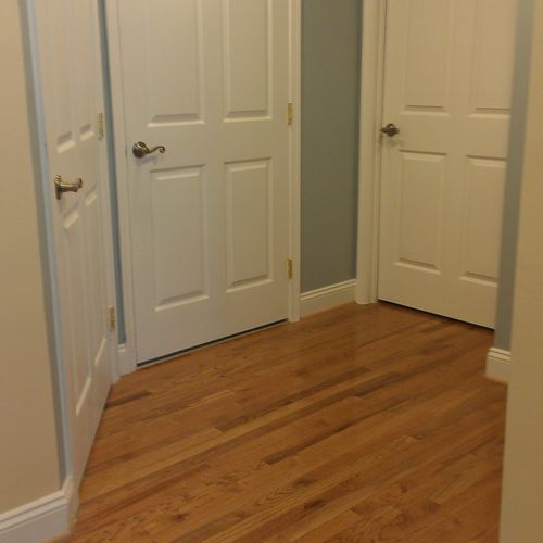 We widened these interior doors to 36" and removed
