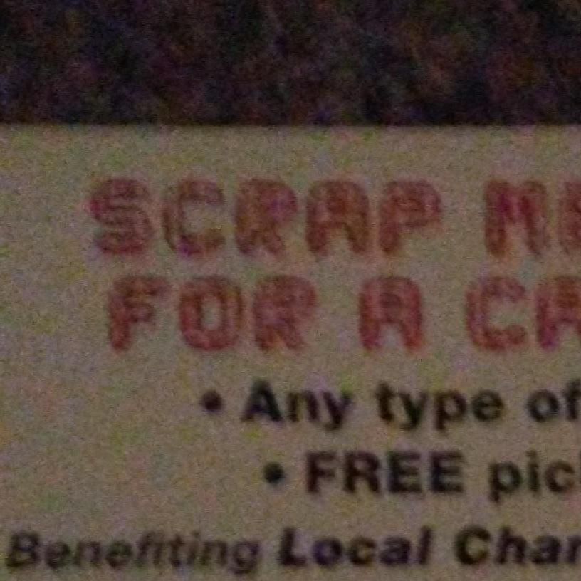 Scrap metal for a Cause