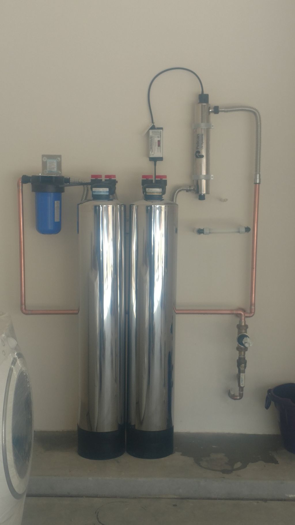 water conditioning with uv sanitizer