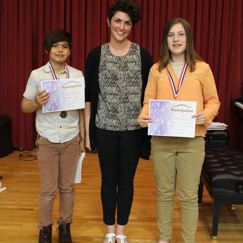Two students who received First Class Honors with 