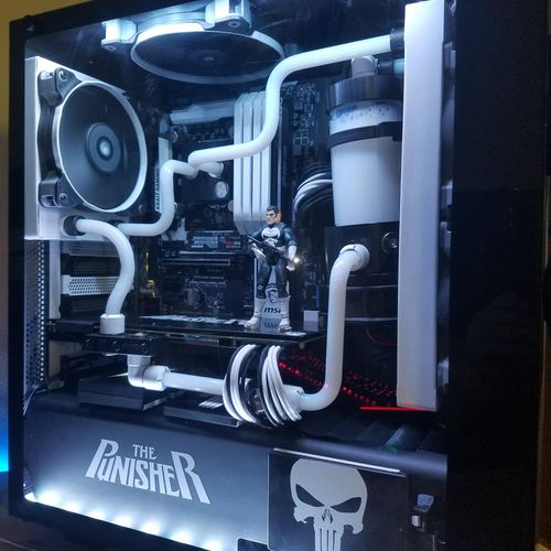 A custom water cooled PC