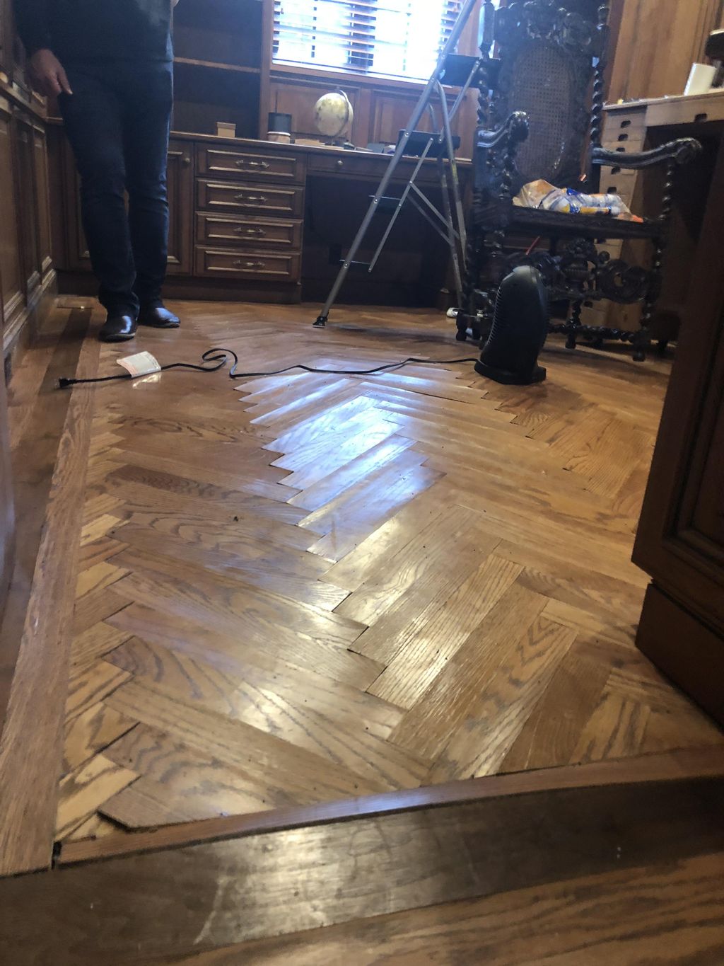 Water Damaged Herringbone