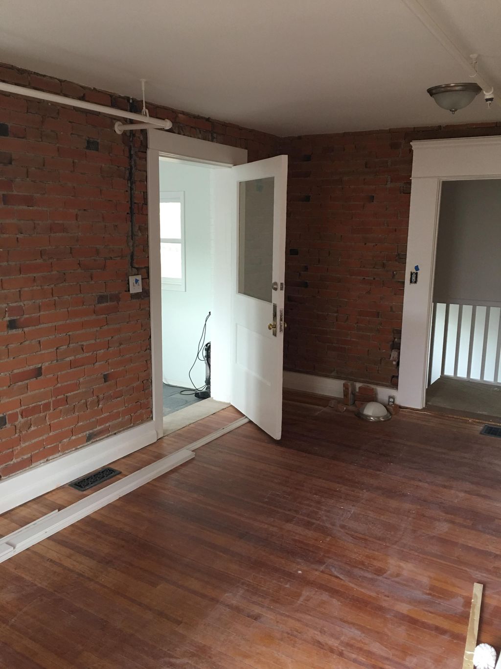 More finished brick and refinished floor