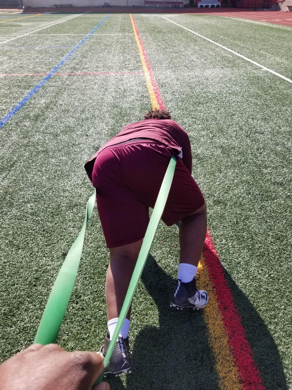 Conditioning w/ a 340lb University of Buffalo athl