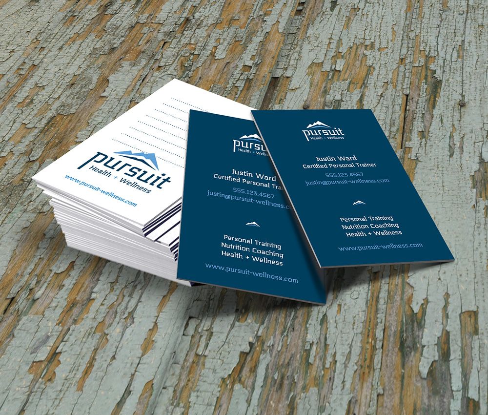 Branded business cards with functional backside to