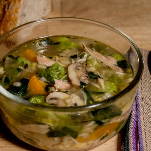 Chicken Barley Vegetable Soup