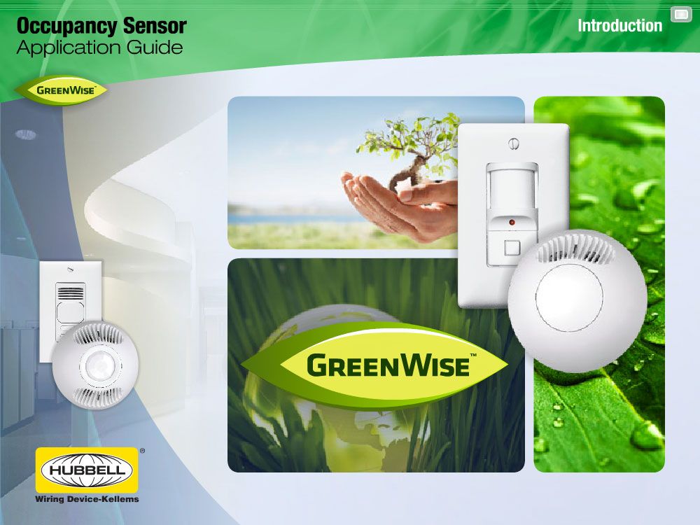Hubbell GreenWise Occupancy Sensor Application Gu