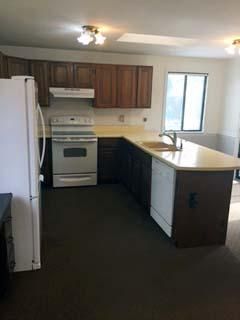 This kitchen went from dated...