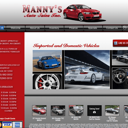 Local Car Dealer Website