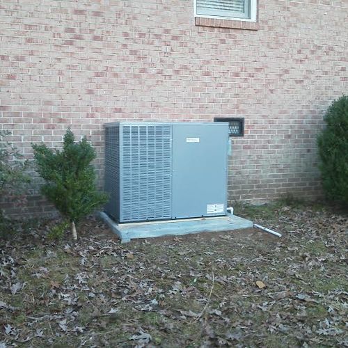 A new package unit installed by ACEP.
