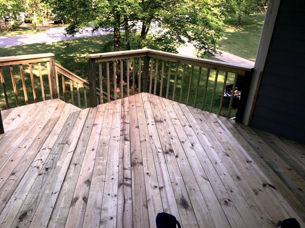 custom decks, boards ran on an angle...