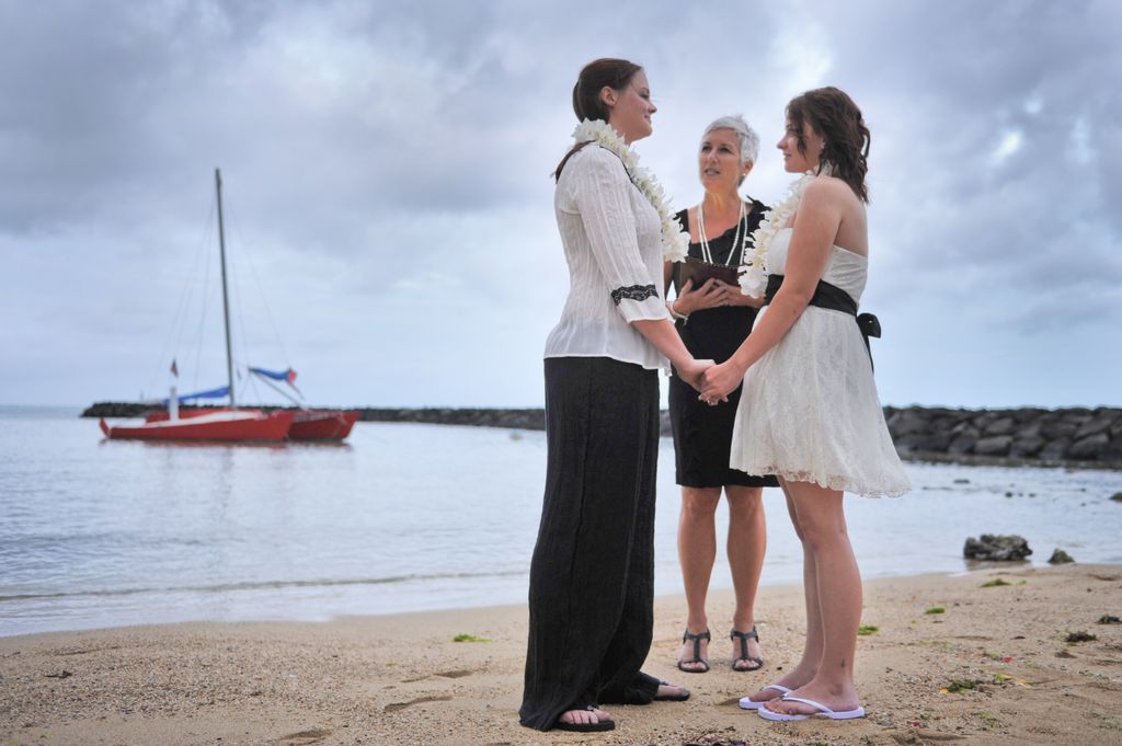 These ladies committed to one another at Duke Kaha