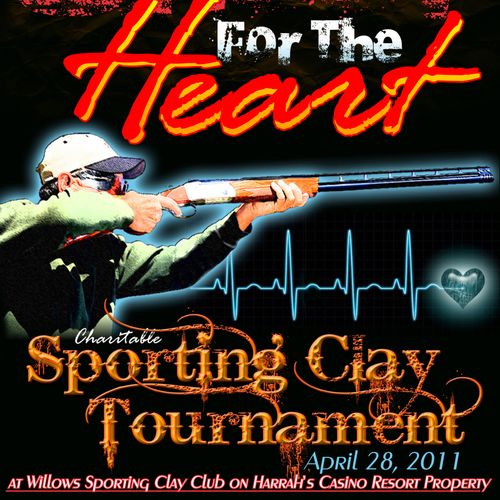 Promotional poster for a fundraising for heart hea