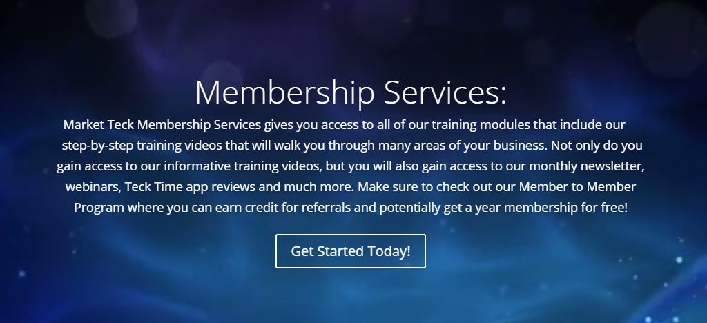 Market Teck Membership services gives you access t