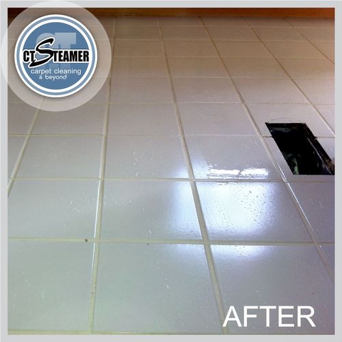 tile and grout steam cleaning after