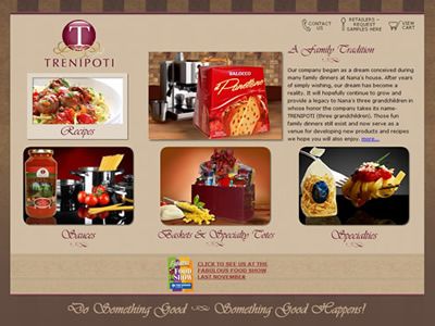 Trenipoti E-Commerce Redesign:

Original site used