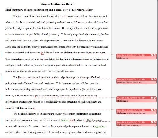 Editing Purpose of the Study