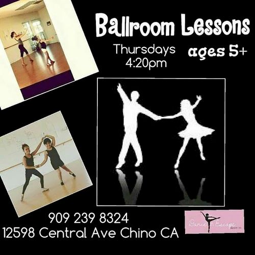 NEW CLASS starting for ages 8+ 
Ballroom Lessons a