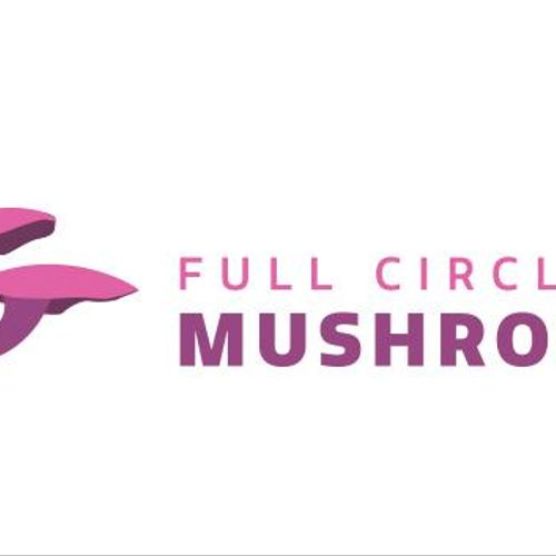 A logo concept drafted for a small mushroom compan