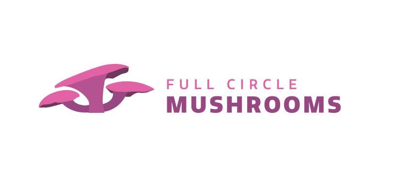 A logo concept drafted for a small mushroom compan
