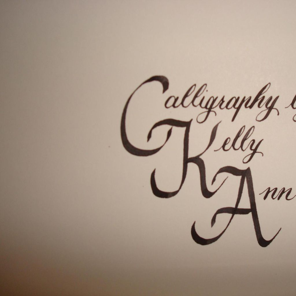 Calligraphy by Kelly Ann