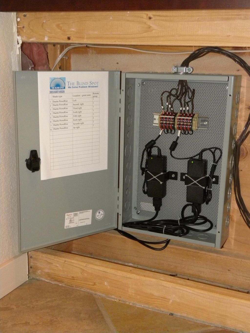 hard-wired power panel