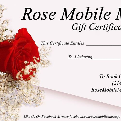 To order your gift certificates call or email!