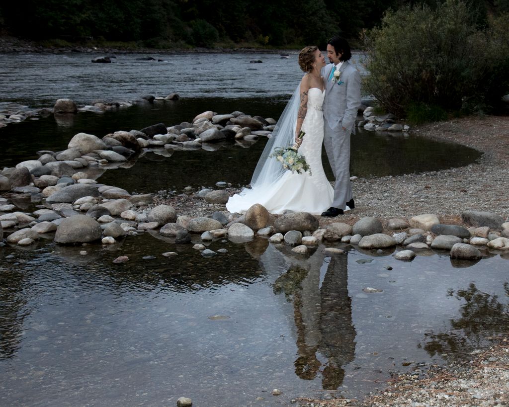 Wedding--Reflection on the river