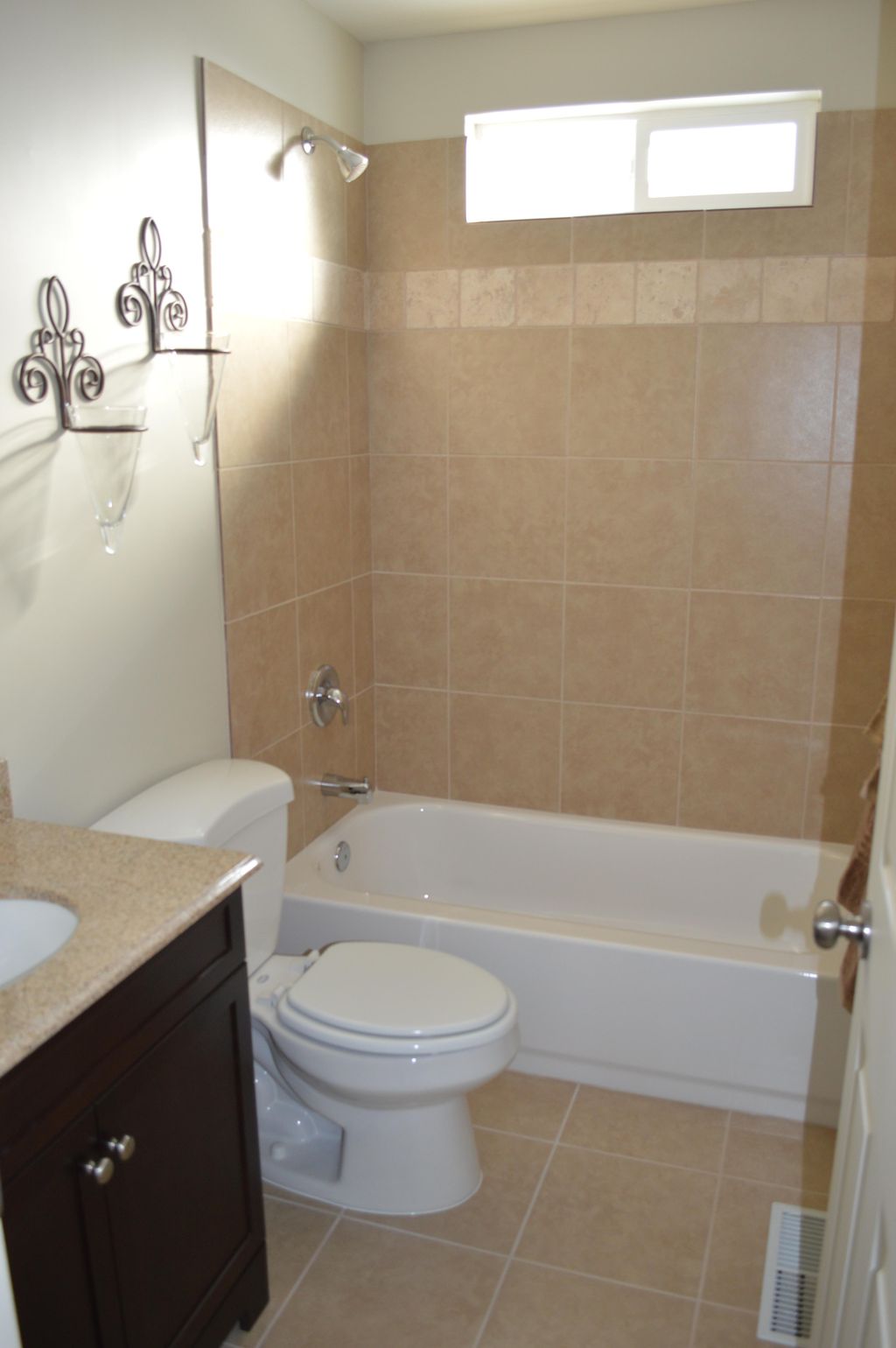 Painted newly remodeled bathroom.