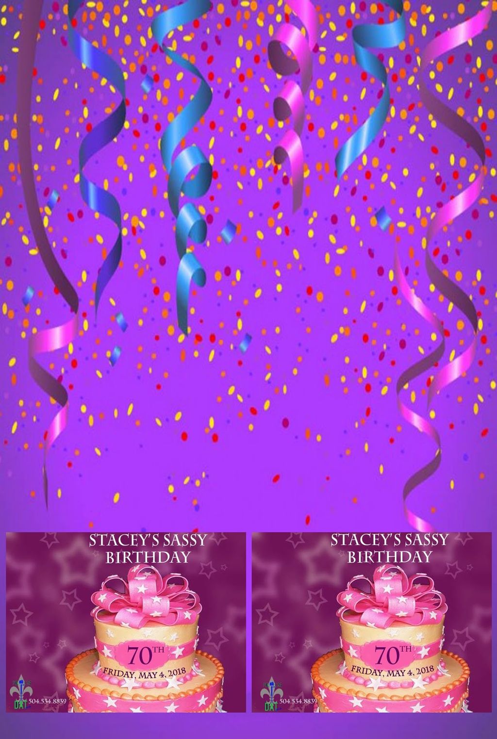 Custom banner for a client