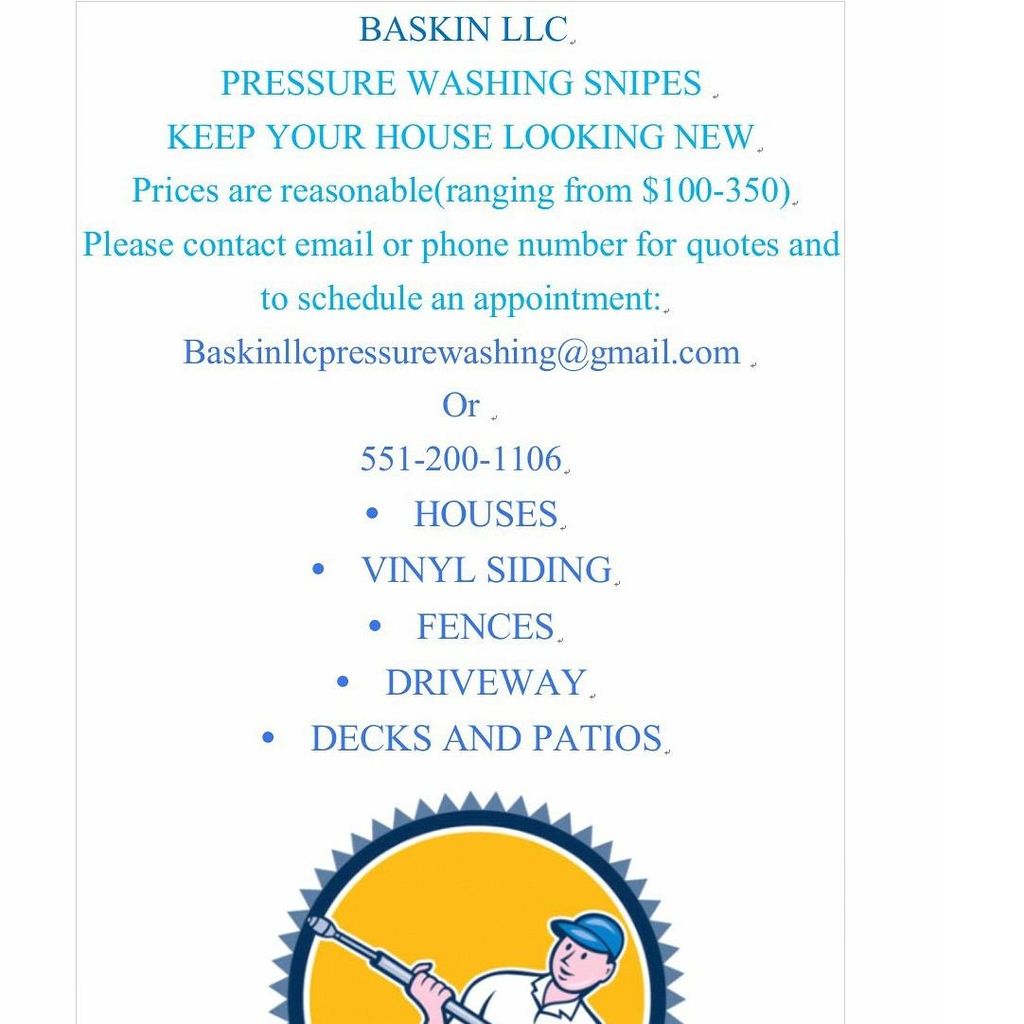 Baskin LLC Pressure Washing Snipes