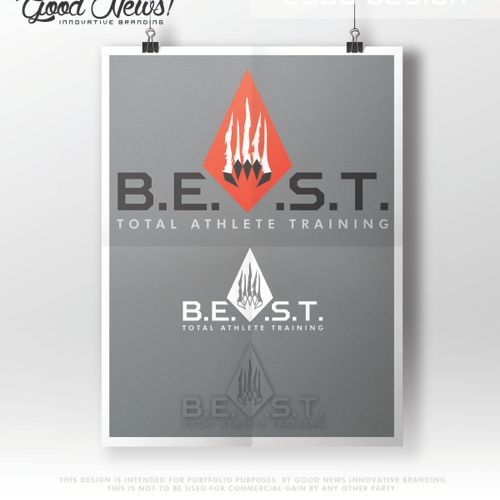 Logo Design for B.E.A.S.T. Total Athlete Training.