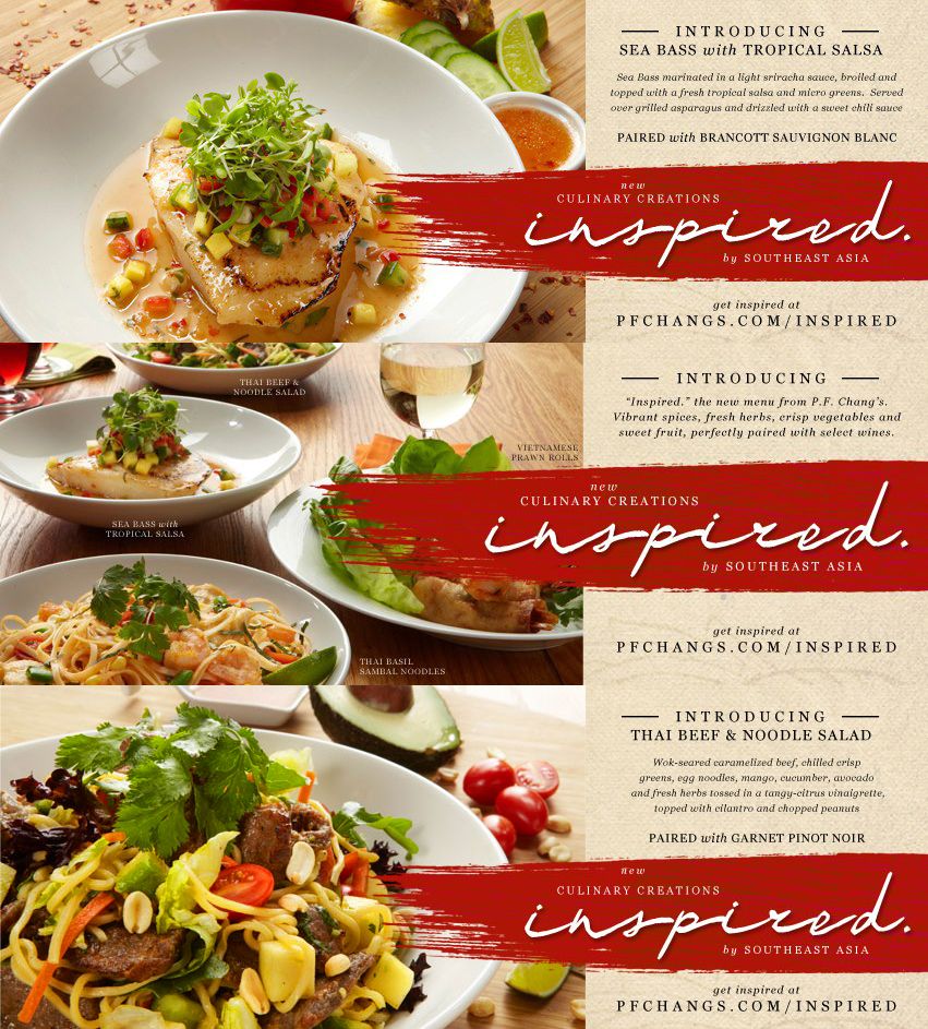 PF Chang's Advertising Design & Photography
