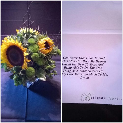 On September 14, 2015, a client had this bouquet d