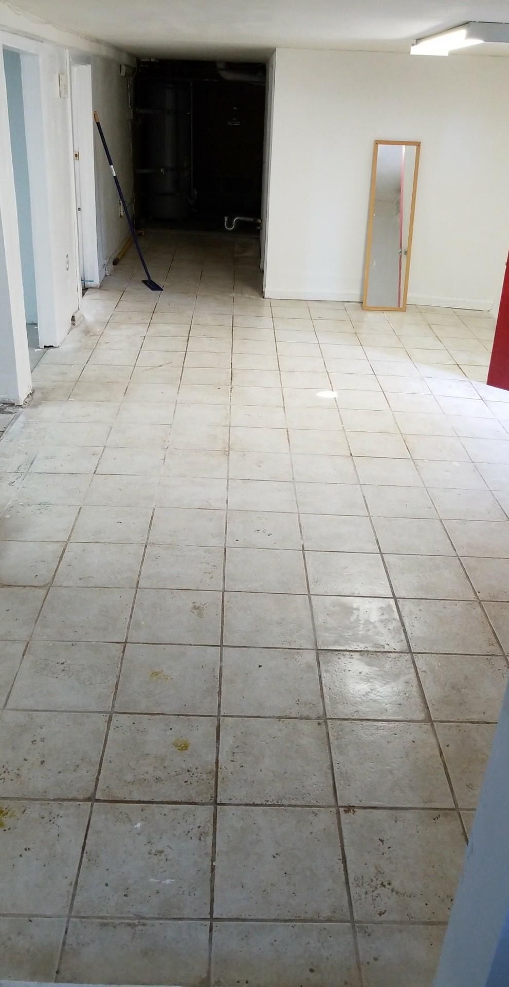 before we washed the floor 
