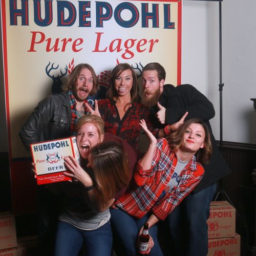 Photo Booth event for Hudepohl beer.