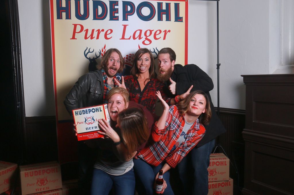 Photo Booth event for Hudepohl beer.