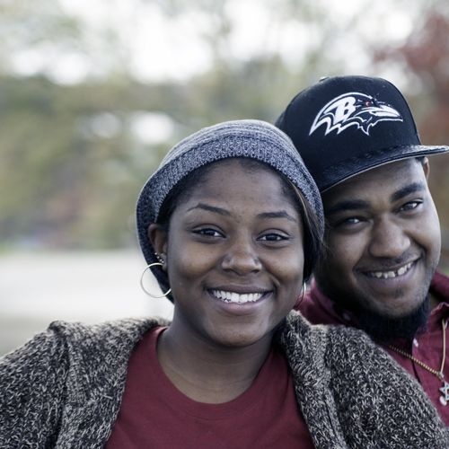 Couples portraits. Federal Hill Park, Baltimore MD