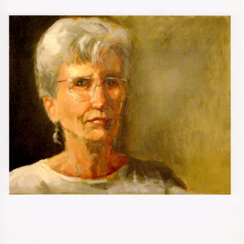 Portrait from life (oil on canvas)