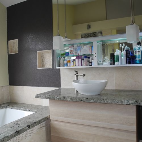 Contemporary Master Bathroom Design & Implementati