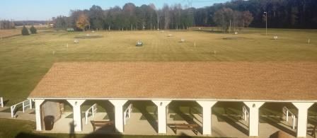 Covered tee line for instruction